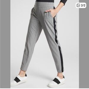 Athleta Gray and Black Ankle Pants